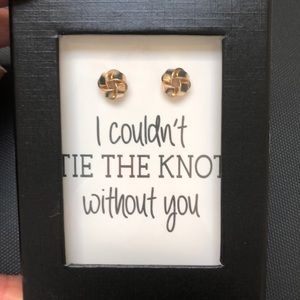 I couldn’t tie the know without you earrings